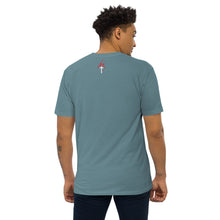 Load image into Gallery viewer, In God I Stunt' Men’s premium heavyweight tee