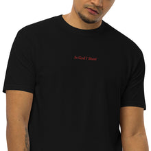Load image into Gallery viewer, In God I Stunt' Men’s premium heavyweight tee
