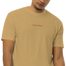Load image into Gallery viewer, In God I Stunt' Men’s premium heavyweight tee